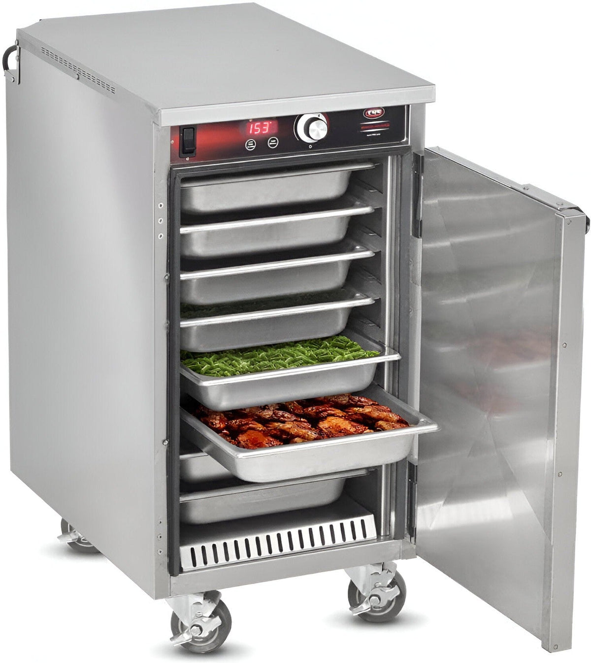 FWE - 8 Pans Capacity Countertop Insulated Heated Holding Cabinet with 1 Solid Door - HLC-8 (Special Order 4-6 weeks)