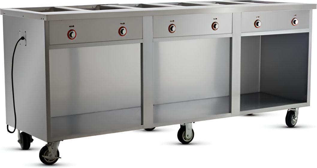 FWE - 86" Handy Line Serving Cabinet with 6 Wells - HLC-6W6-1-HWR (Special Order 4-6 weeks)