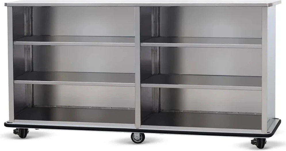 FWE - 96" Stainless Steel Matching Back Bar Without Bumper - SPSC-8 (Special Order 4-6 weeks)