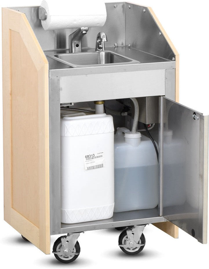 FWE - Executive Series 120V 44.25" Hot Water Portable Sink with 6"Deep Bowl - HS-24-ES (Special Order 4-6 weeks)