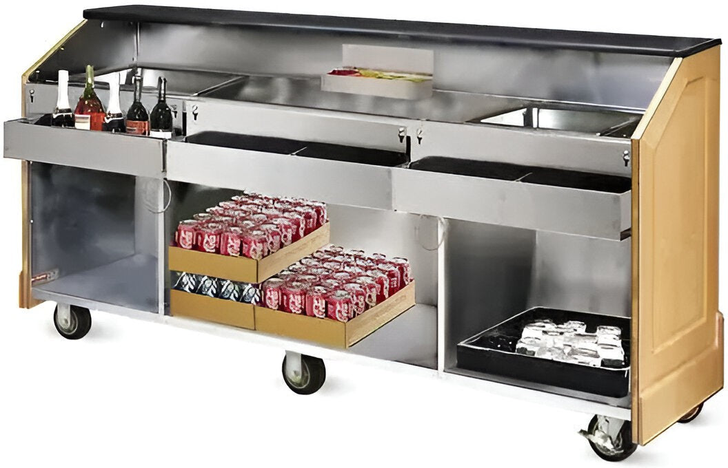 FWE - Executive Series 59.5" 8 Bottle Removable Speed Rack Portable Bar - ES-CB-5 (Special Order 4-6 weeks)