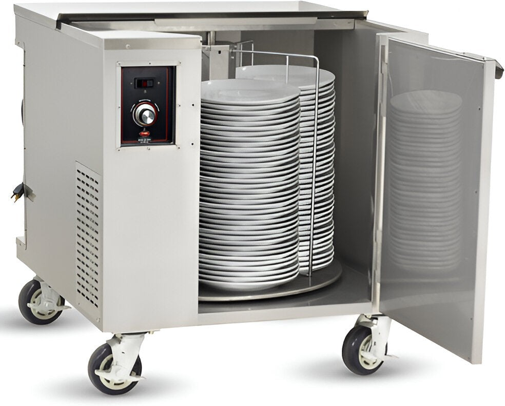 FWE - Hold (152-252) 12" Plate Capacity Heated Dish Storage Cart - HDC-252-12 (Special Order 4-6 weeks)