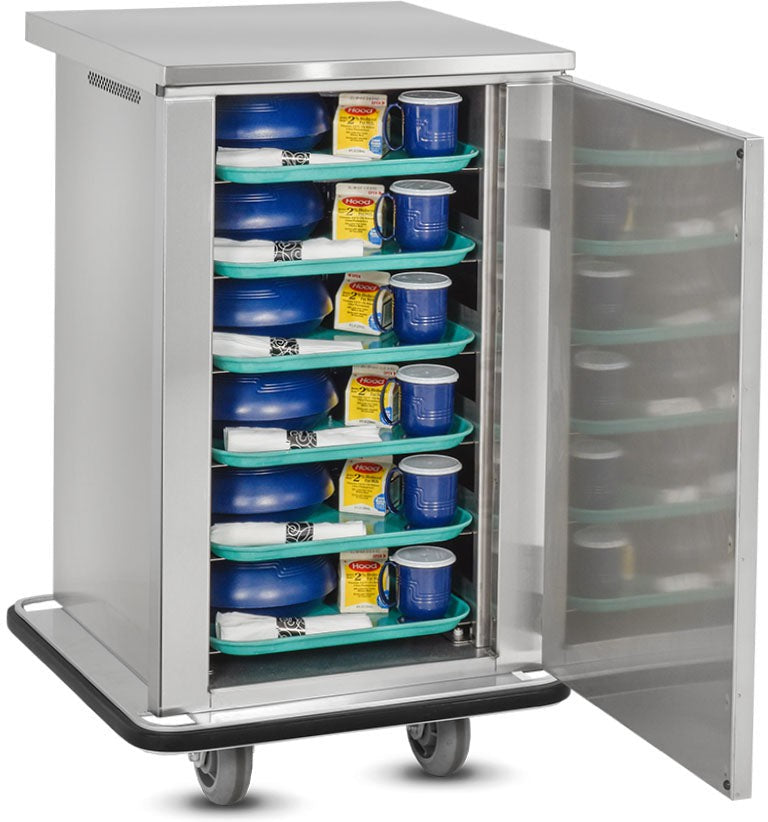 FWE - Holds (6 Trays) 5.25" Patient Tray Cart With 2 Doors - ETC-6 (Special Order 4-6 weeks)