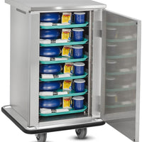 FWE - Holds (6 Trays) 5.25" Patient Tray Cart With 2 Doors - ETC-6 (Special Order 4-6 weeks)
