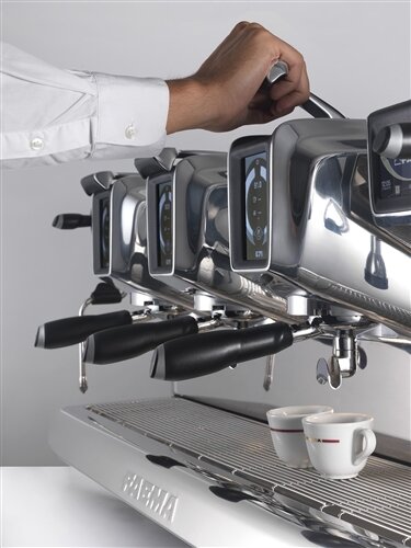Faema - E71 GTi A3 Black Automatic 3 Group Espresso Coffee Machine - F01-UB336I9BT999A