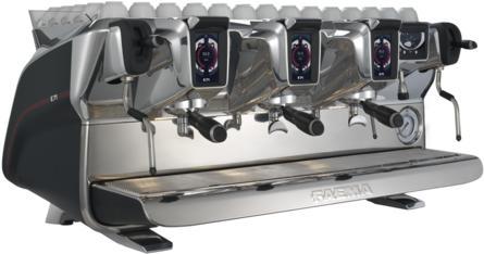 Faema - E71 GTi A3 Black Automatic 3 Group Espresso Coffee Machine - F01-UB336I9BT999A