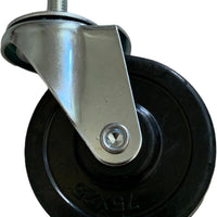 Fagor - 3" Stem Castors kit For Undercounter Refrigerators, Pack of 4 - CAS-3