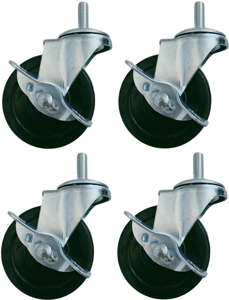 Fagor - 3" Stem Castors kit For Undercounter Refrigerators, Pack of 4 - CAS-3