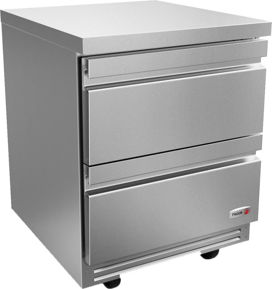 Fagor - FUR Series 115V, 27" Undercounter Refrigerator With Two Drawer - FUR-27-D2-N