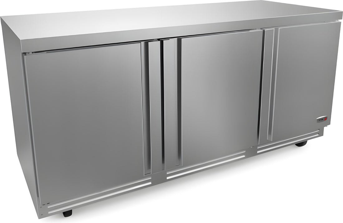 Fagor - FUR Series 115V, 72" Three Door Undercounter Refrigerator - FUR-72-N