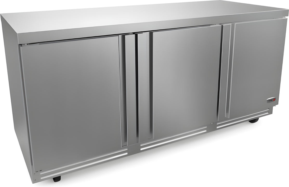 Fagor - FUR Series 115V, 72" Three Door Undercounter Refrigerator - FUR-72-N