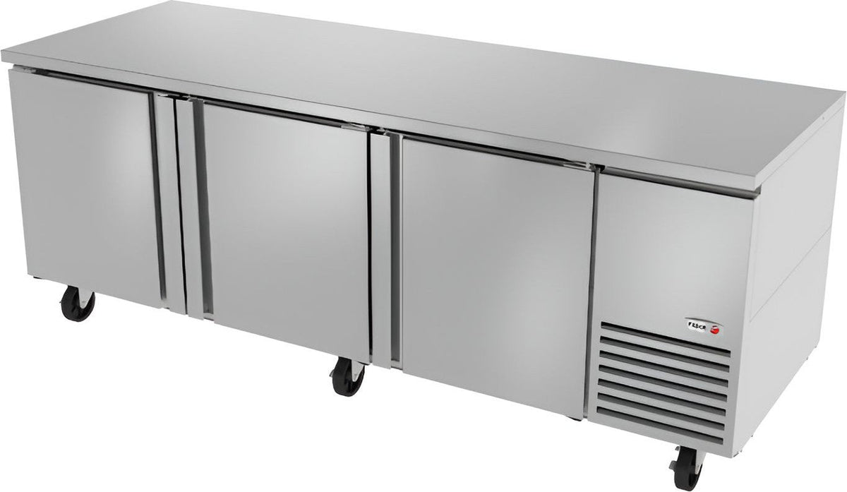 Fagor - SWR Series 115V, 93" Three Door Deep Undercounter Worktops Refrigerator - SWR-93