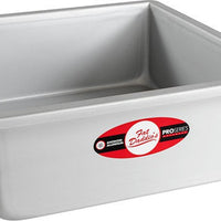 Fat Daddio's - 10" x 10" x 4" Anodized Aluminum Square Cake Pan - PSQ-10104