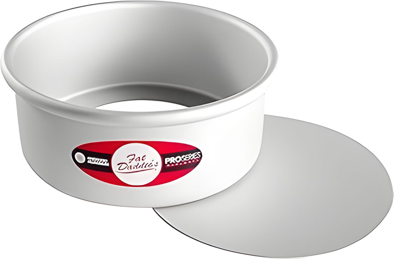 Fat Daddio's - 10" x 3" Aluminum Anodized Round Removable Bottom Baking Pan - PCC-103