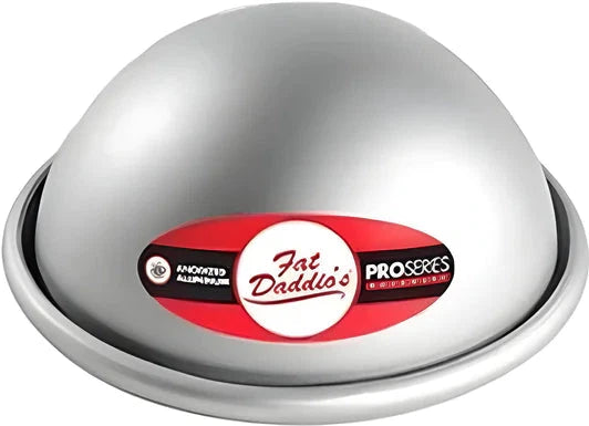 Fat Daddio's - 10" x 5" Aluminum Anodized Hemisphere Baking Pan - PHA-10