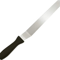 Fat Daddio's - 12" Stainless Steel Angled Icing Spatula - SPAT-12OS