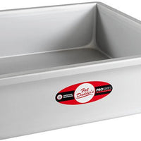 Fat Daddio's - 12" x 12" x 4" Anodized Aluminum Square Cake Pan - PSQ-12124