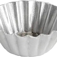 Fat Daddio's - 2"X 0.9" Aluminum Natural Solid Bottom Heavy Duty Mini Tartlette Pan Pack Of 20 - PMTH-2