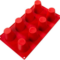 Fat Daddio's - 2.17" x 2.36" Silicone 8 Cavities Deep Baking Mold - SMF-021