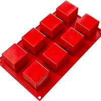 Fat Daddio's - 2.36" x 1.38" Silicone 8 Cavities Cylinder Baking Mold - SMF-028