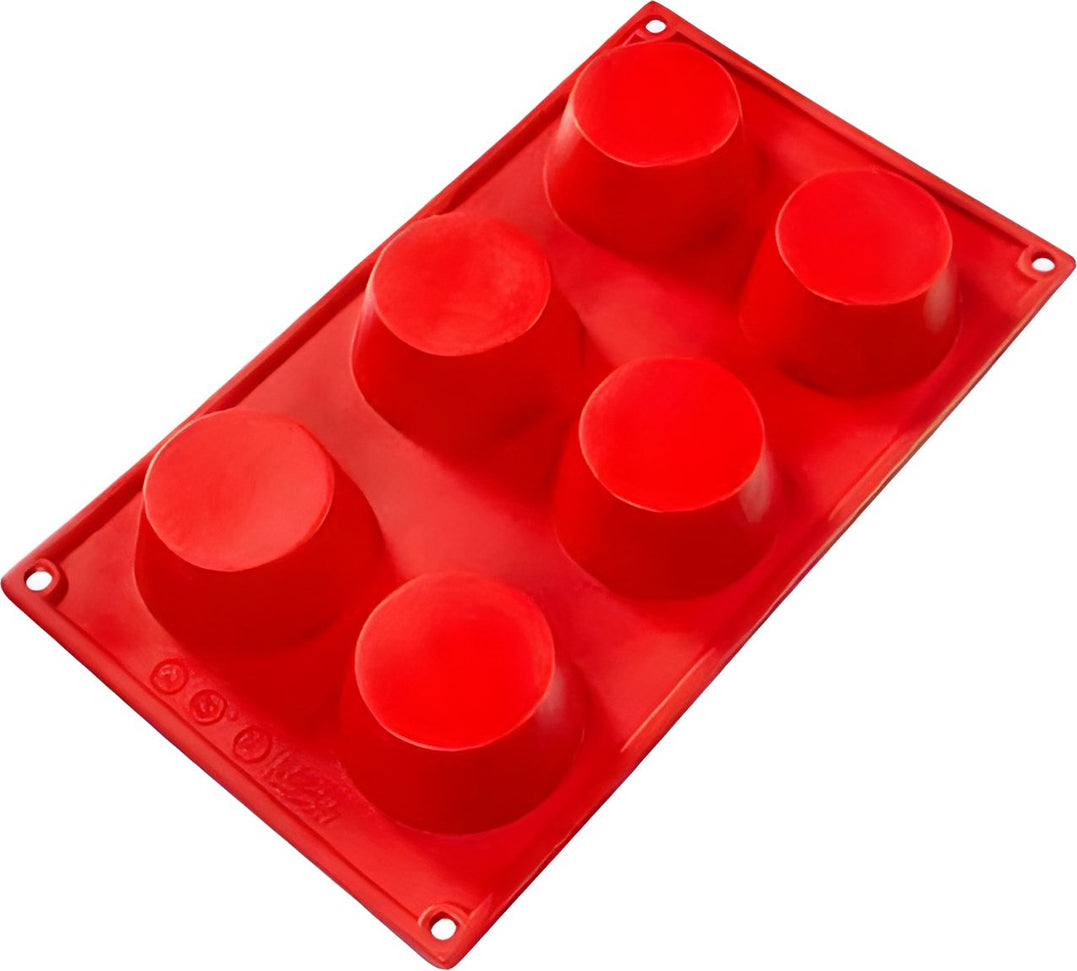 Fat Daddio's - 2.72" x 1.38" Silicone 6 Cavities Deep Baking Mold - SMF-023