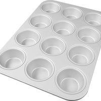 Fat Daddio's - 2.875" X 2" X 1.375" Aluminum Anodized Muffin Pan - MFN-STD