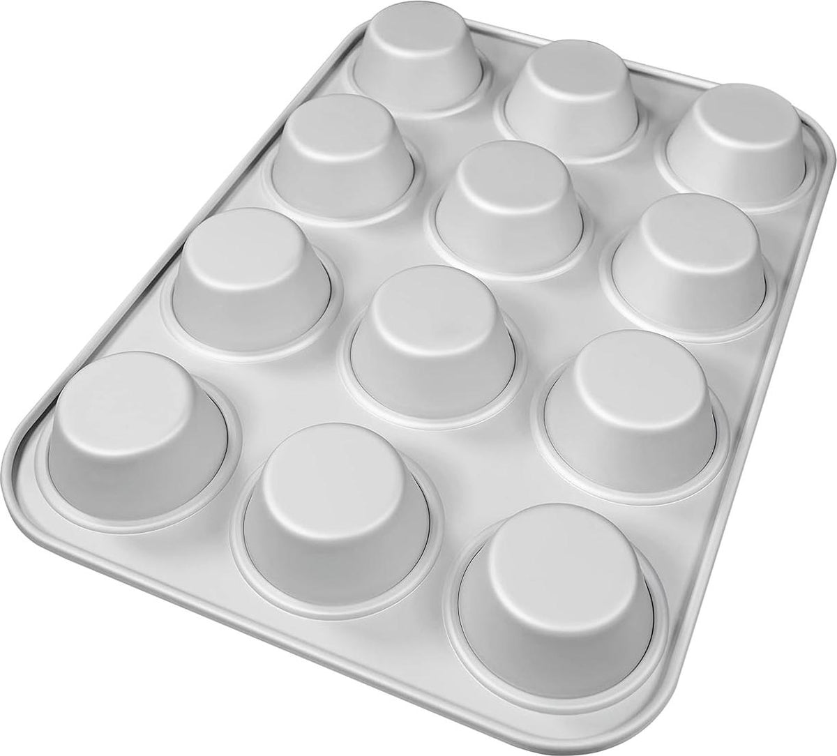 Fat Daddio's - 2.875" X 2" X 1.375" Aluminum Anodized Muffin Pan - MFN-STD