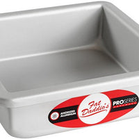 Fat Daddio's - 6" x 6" x 2" Anodized Aluminum Square Cake Pan - PSQ-662