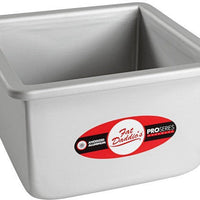 Fat Daddio's - 6" x 6" x 4" Anodized Aluminum Square Cake Pan - PSQ-664