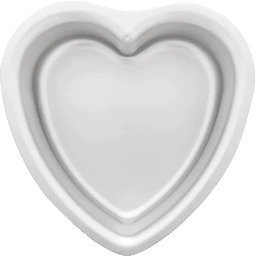Fat Daddio's - 8" x 3" Aluminum Anodized Heart Cake Pan - PHT-83