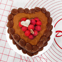Fat Daddio's - 8" x 3" Aluminum Anodized Heart Cake Pan - PHT-83
