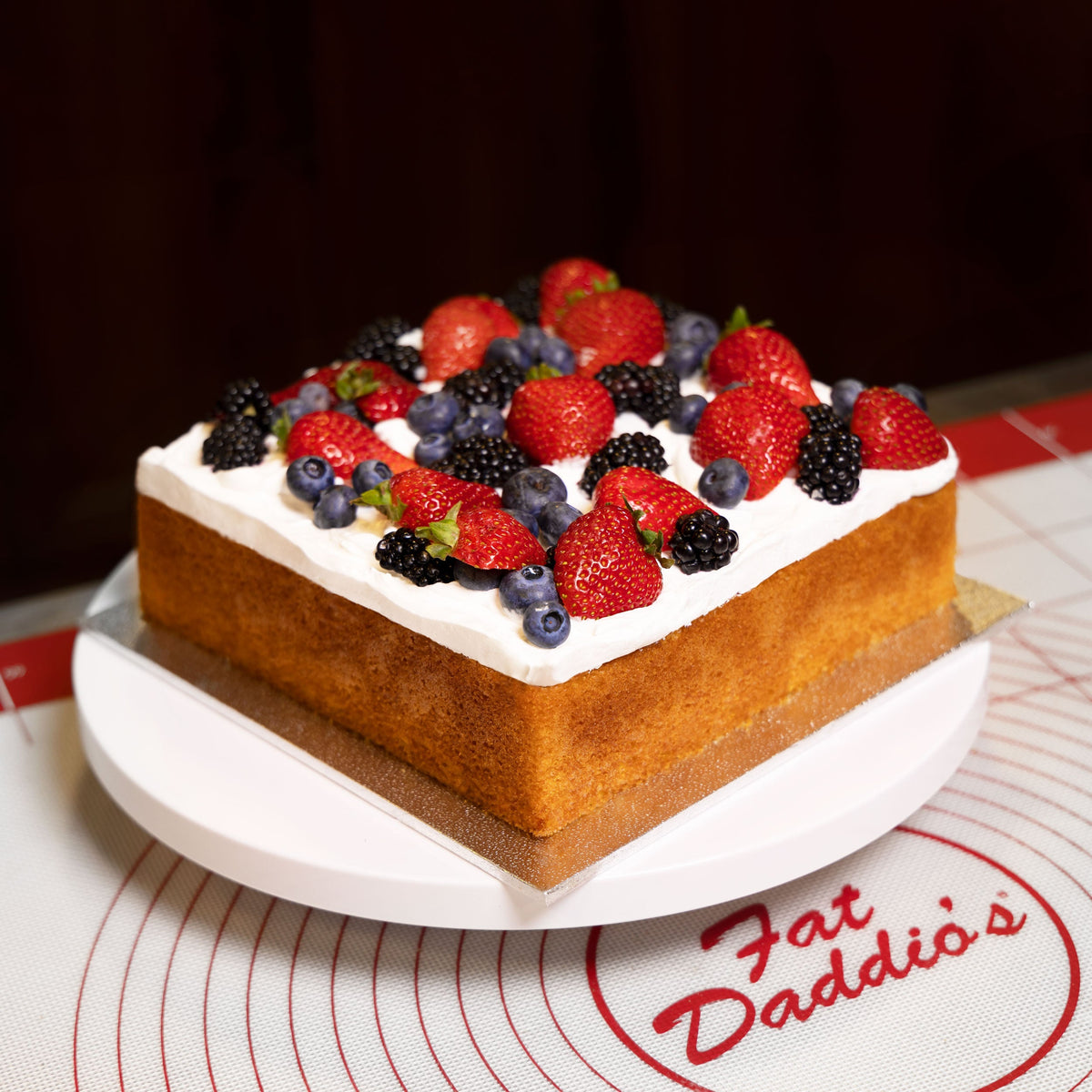 Fat Daddio's - 8" x 8" x 3" Anodized Aluminum Square Cake Pan - PSQ-883