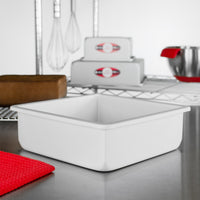 Fat Daddio's - 8" x 8" x 3" Anodized Aluminum Square Cake Pan - PSQ-883