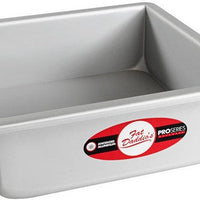 Fat Daddio's - 8" x 8" x 3" Anodized Aluminum Square Cheesecake Pans - PSQCC-883
