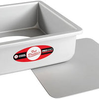 Fat Daddio's - 8" x 8" x 3" Anodized Aluminum Square Cheesecake Pans - PSQCC-883