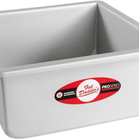 Fat Daddio's - 8" x 8" x 4" Anodized Aluminum Square Cake Pan - PSQ-884