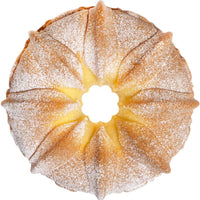 Fat Daddio's - 8.5" x 3.75" Non-Stick Silicone 3.75 Cup Bakeware Floral Crown Tube Cake Pan Mold - SMF-202