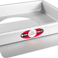 Fat Daddio's - 9" x 13" x 2" Aluminum Anodized Removable Bottom Sheet Cake Pan - POBCC-9132