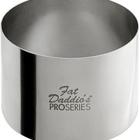 Fat Daddio's - Pro Series 2.75" x 1.75" Stainless Steel Round Cake & Pastry Rings - SSRD-275175