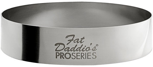 Fat Daddio's - Pro Series 3" x 0.75" Stainless Steel Round Cake & Pastry Rings - SSRD-3075