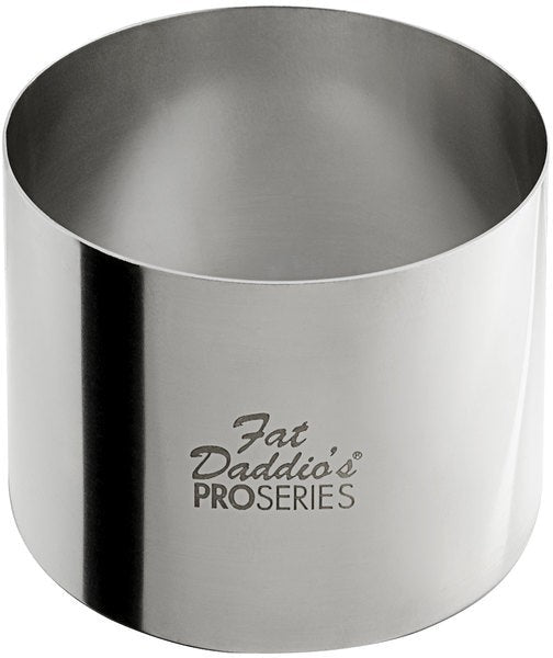 Fat Daddio's - Pro Series 3" x 2" Stainless Steel Round Cake & Pastry Rings - SSRD-3020