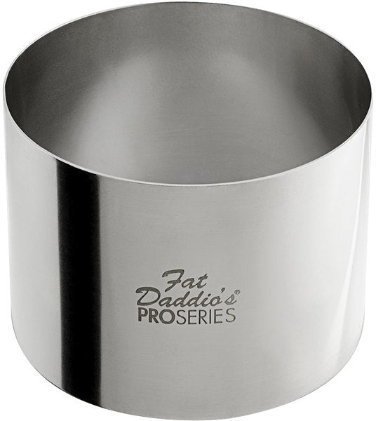 Fat Daddio's - Pro Series 3" x 2.3" Stainless Steel Round Cake & Pastry Rings - SSRD- 32375