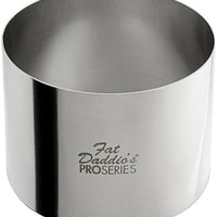 Fat Daddio's - Pro Series 3" x 2.3" Stainless Steel Round Cake & Pastry Rings - SSRD- 32375