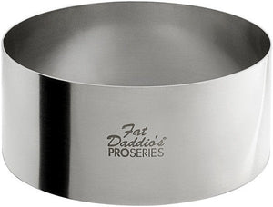Fat Daddio's - Pro Series 4" x 1.75" Stainless Steel Round Cake & Pastry Rings - SSRD-4175