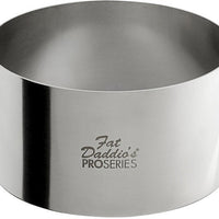 Fat Daddio's - Pro Series 4" x 2" Stainless Steel Round Cake & Pastry Rings - SSRD-4020