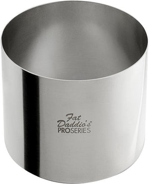 Fat Daddio's - Pro Series 4" x 2.3" Stainless Steel Round Cake & Pastry Rings - SSRD-42375