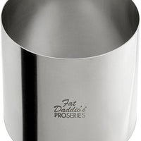 Fat Daddio's - Pro Series 4" x 3" Stainless Steel Round Cake & Pastry Rings - SSRD-4030