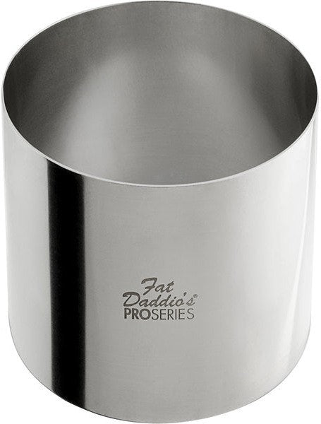 Fat Daddio's - Pro Series 4" x 3" Stainless Steel Round Cake & Pastry Rings - SSRD-4030
