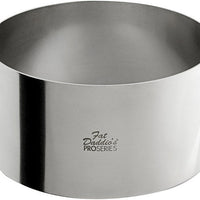 Fat Daddio's - Pro Series 6" x 3" Stainless Steel Round Cake & Pastry Rings - SSRD-6030