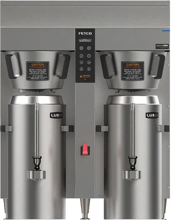 Fetco - 12000 W, 208-240V Metal BB Double Automatic Thermal Server Coffee Brewer - E2262US-3B340-MA110 (Special Order Item, ETA 3-4 Weeks)